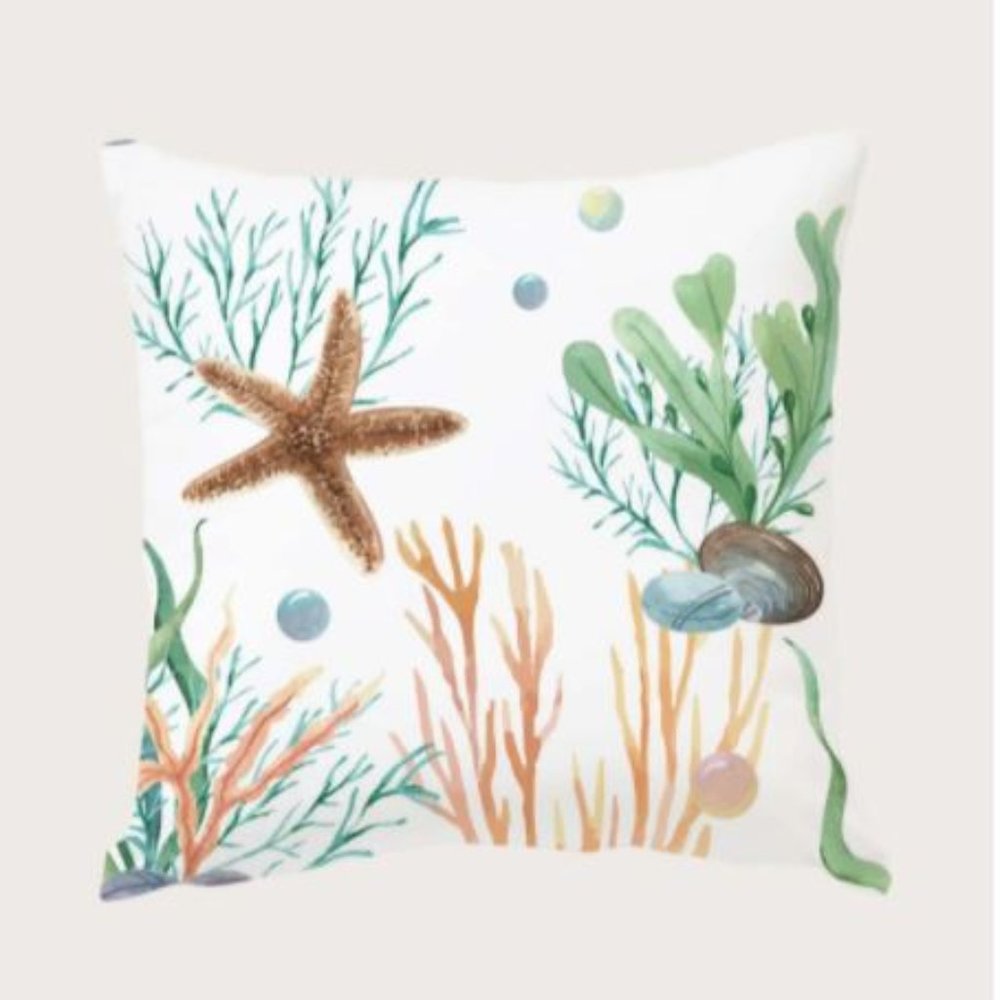Star fish throw pillow